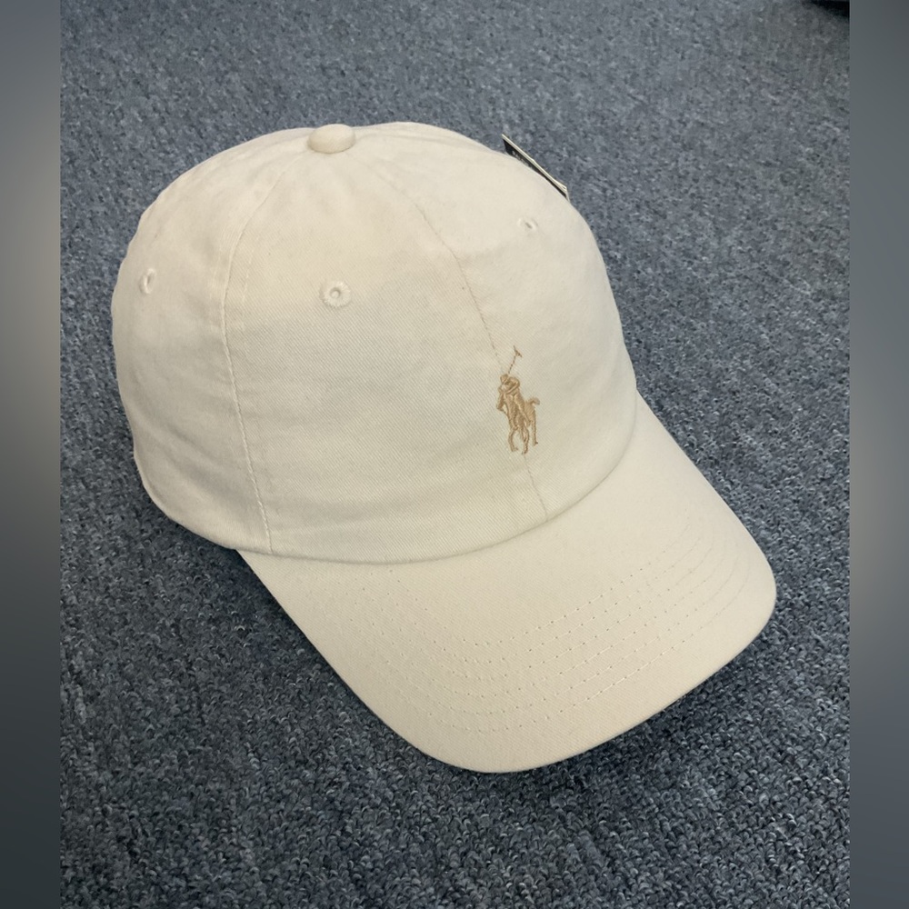 Polo by Ralph Lauren Off-White  chino baseball cap hat.